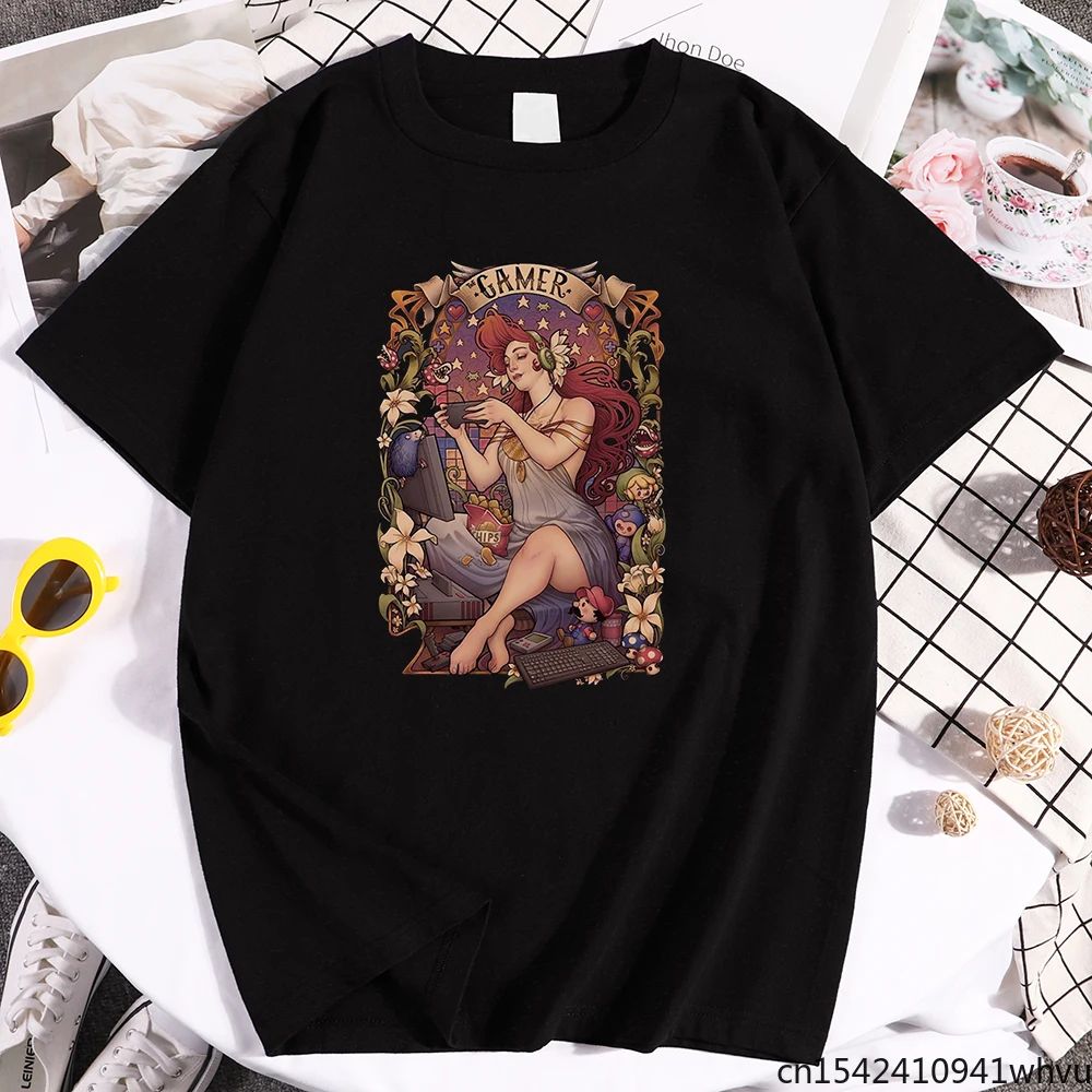 

Beautiful Game Girl Play The Game Printed Women T-shirt Manga Cool Street Oversized Clothes Fashion