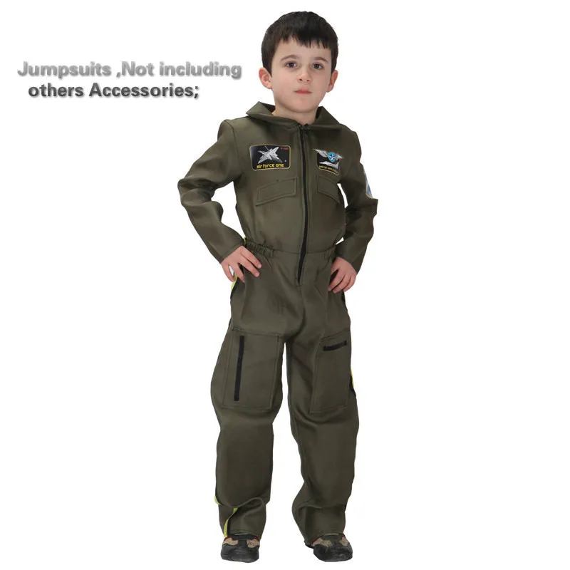 Дети мальчики спецназ полицейский костюмы пилотов Хэллоуин Cosplays для детей Пурим