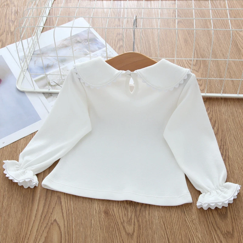 

Футболка с длинным рукавом для новорожденных девочек, милые футболки, топы для девочек на весну и осень, мягкая одежда из чистого хлопка для ...