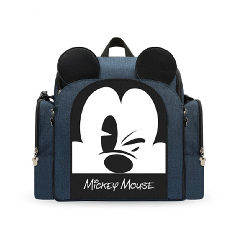 

Сумка для мамы Disney, многофункциональная вместительная Портативная сумка для подгузников с Микки Маусом, дорожный рюкзак