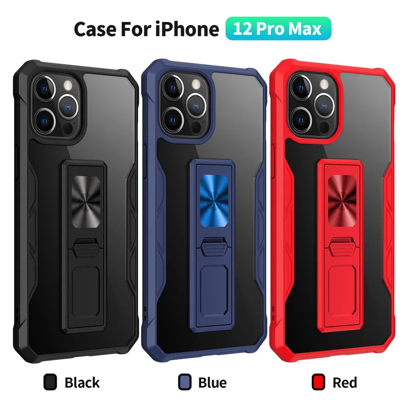 

coque iphone 11 Case For iPhone 12 11 Pro Max shockproof Clear Hybrid Stand For iphone 12 mini 7 8 12 11 XR X Case Cover