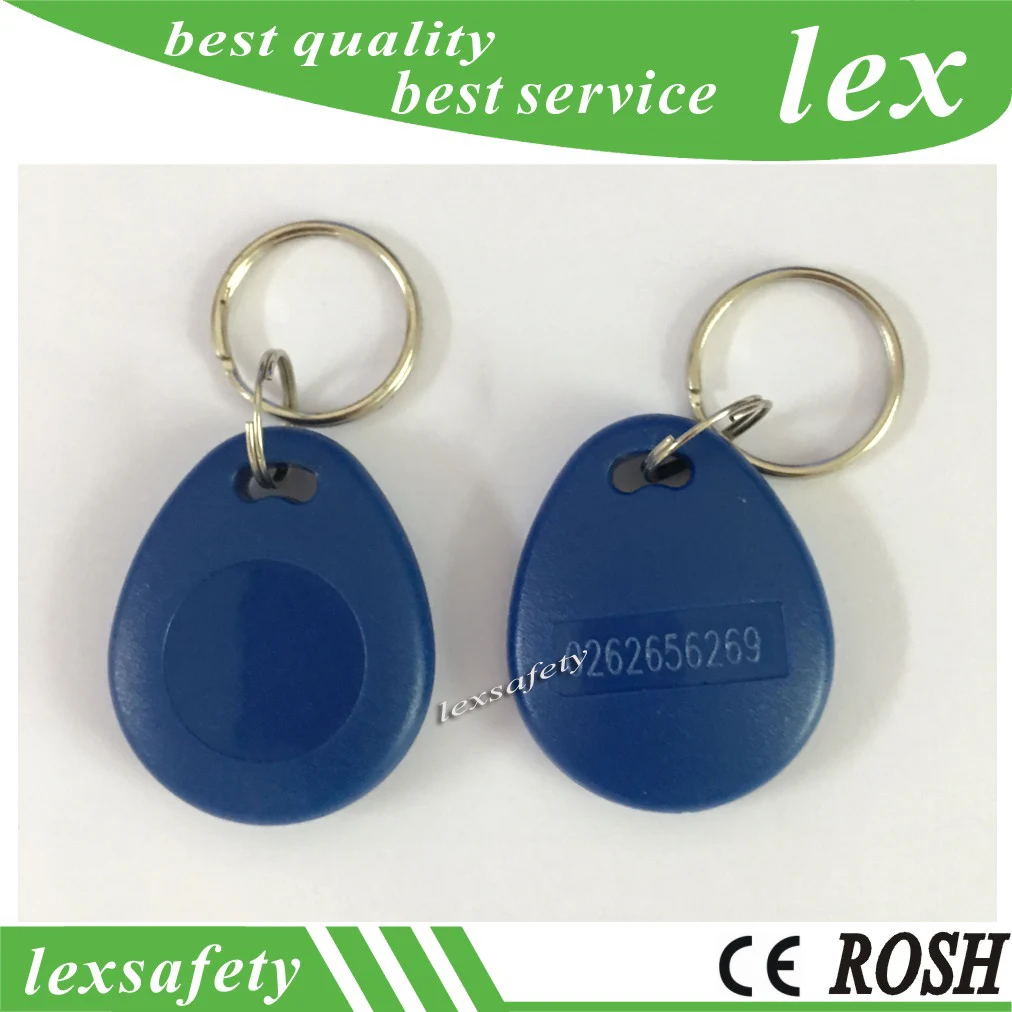 Дешевые водонепроницаемые электронные Rfid брелоки EM4100 TK4100 100 шт./лот 125 кГц для