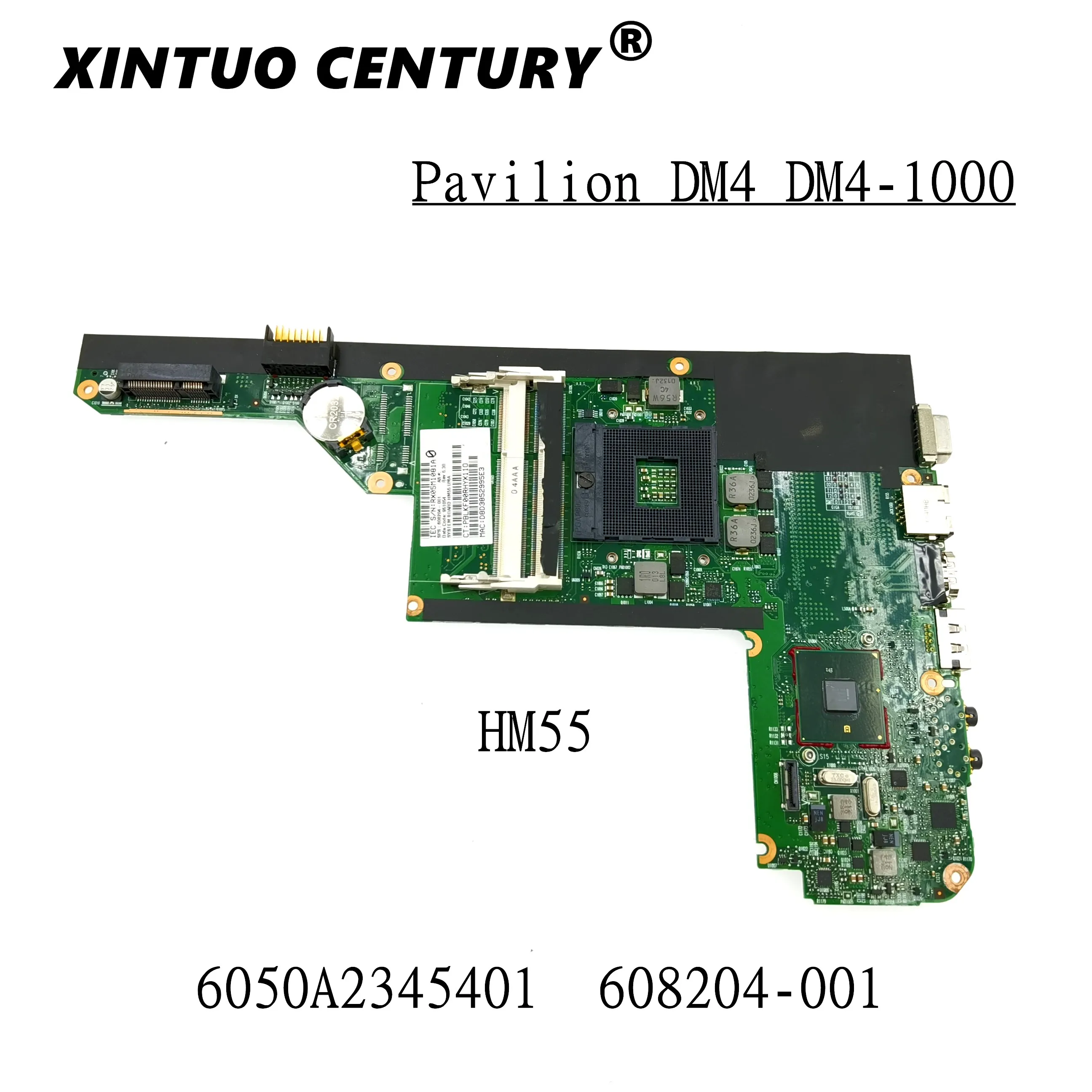 

608204-001 608204-501 For HP Pavilion DM4 DM4-1000 HM55 Laptop motherboard 6050A2345401-MB-A03 HM55 DDR3 100% test