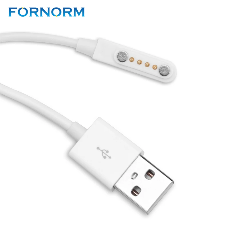 Магнитный шнур зарядного устройства для смарт часов USB 2 0 штекер на 4 контакта Pogo