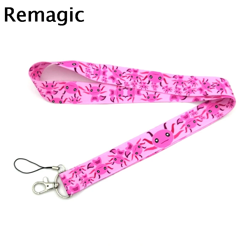 Axolotl мультфильм дракон винтажный 90 х шейный брелок ожерелье аниме ремешок шнурок