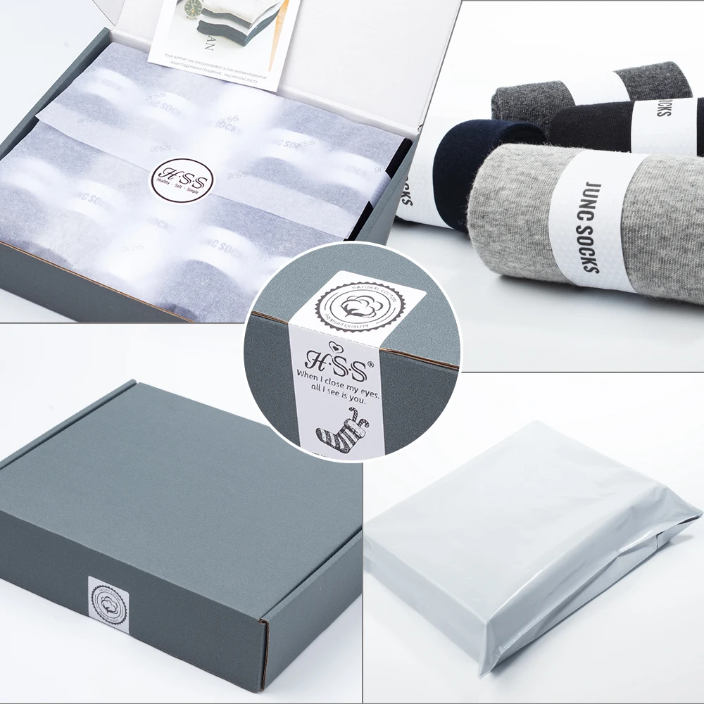 

Box Pack Men's Cotton Socks 10Pairs/Box Black Business Men Socks Soft Breathable Summer Winter for Man Boy's Gift Size EUR39-45