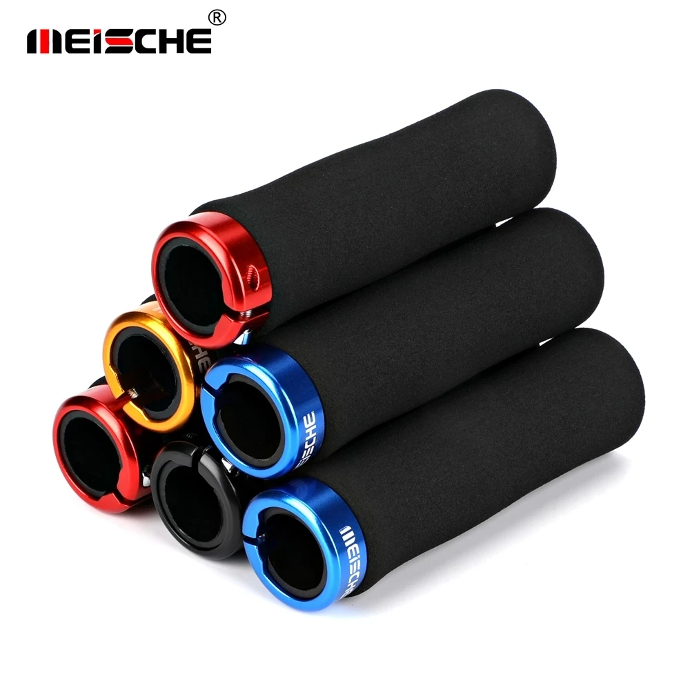 

Meische Bicycle Grips 1 Pair MTB Road Bike Handlebar Grips Soft Sponge Bar Cover Ultralight Bar Ends