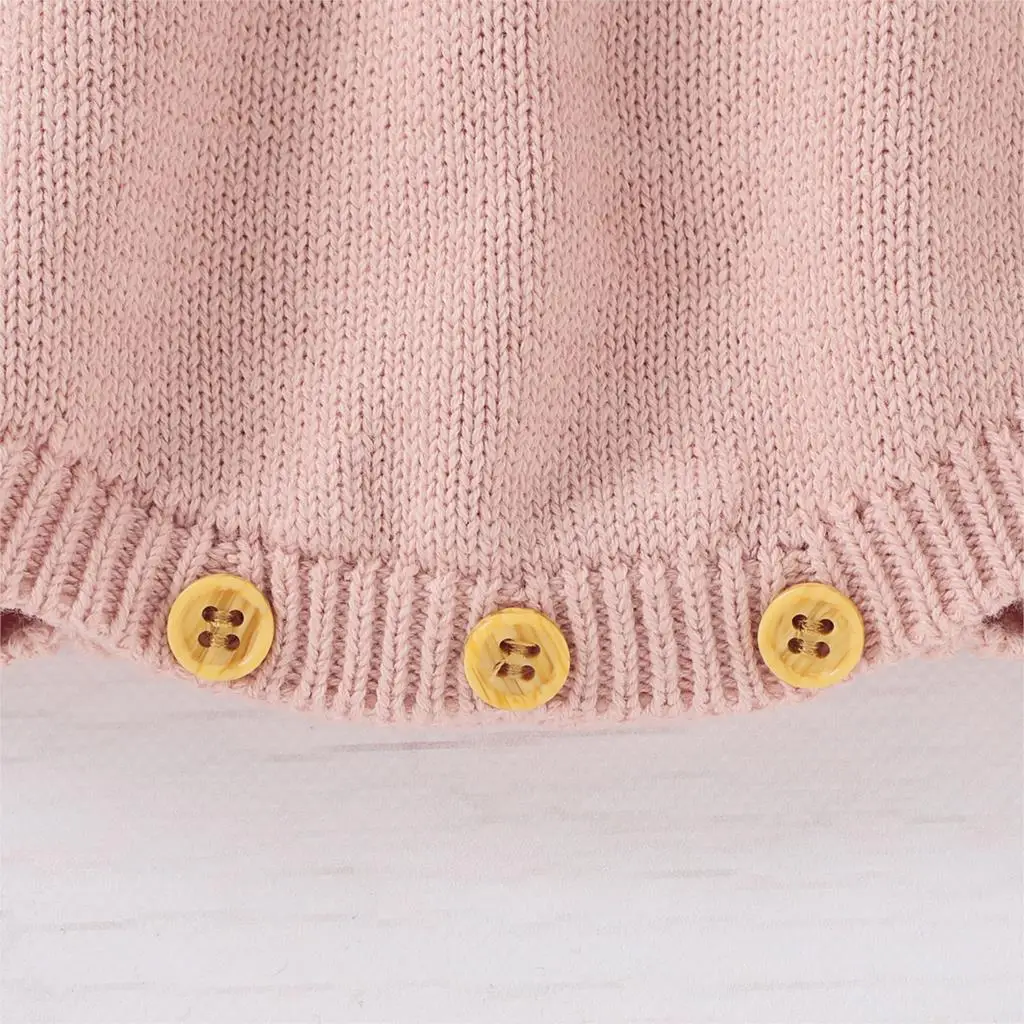 

Infants Baby Solid Color Knitted Romper Girls Sleeveless Square Collar Hollow Out Short Jumpsuit