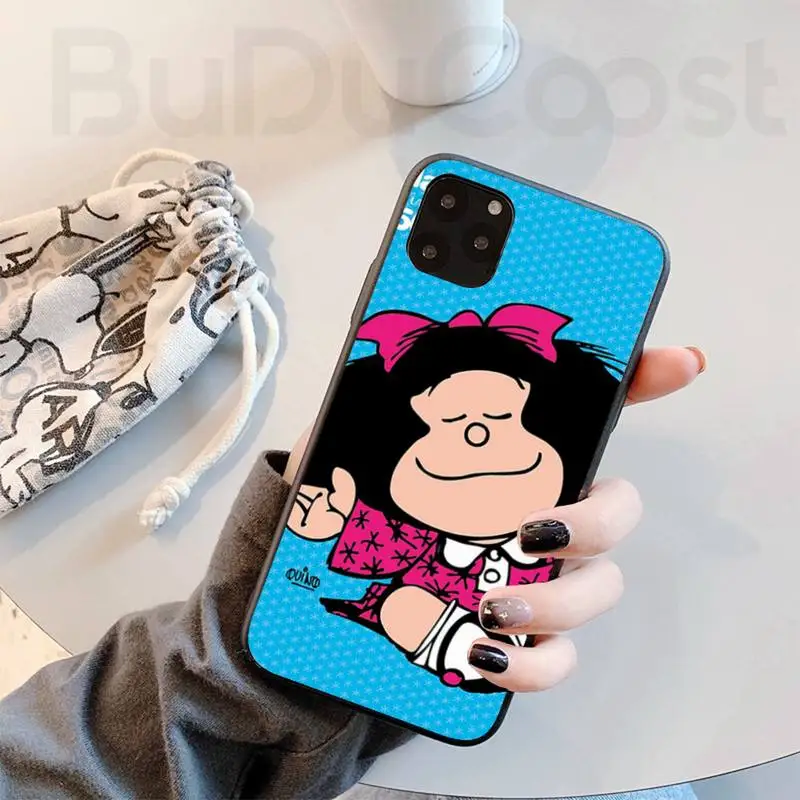

Argentine comics mafalda Phone Case For iPhone 11 7 Case For iPhone 11 Pro Max X XS XR XS MAX 8 7 6s Plus 5 SE Case