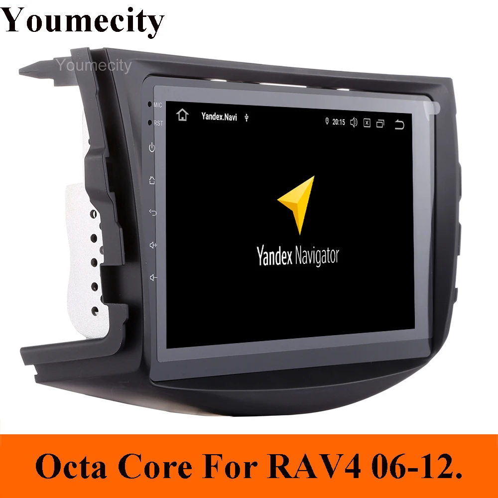 Автомобильный DVD для Toyota Old RAV4 Аудио Видео Стерео gps Радио RDS Wifi 2006-2012 1024*600 HD экран 2Din Android 9,0 Carplay TPMS