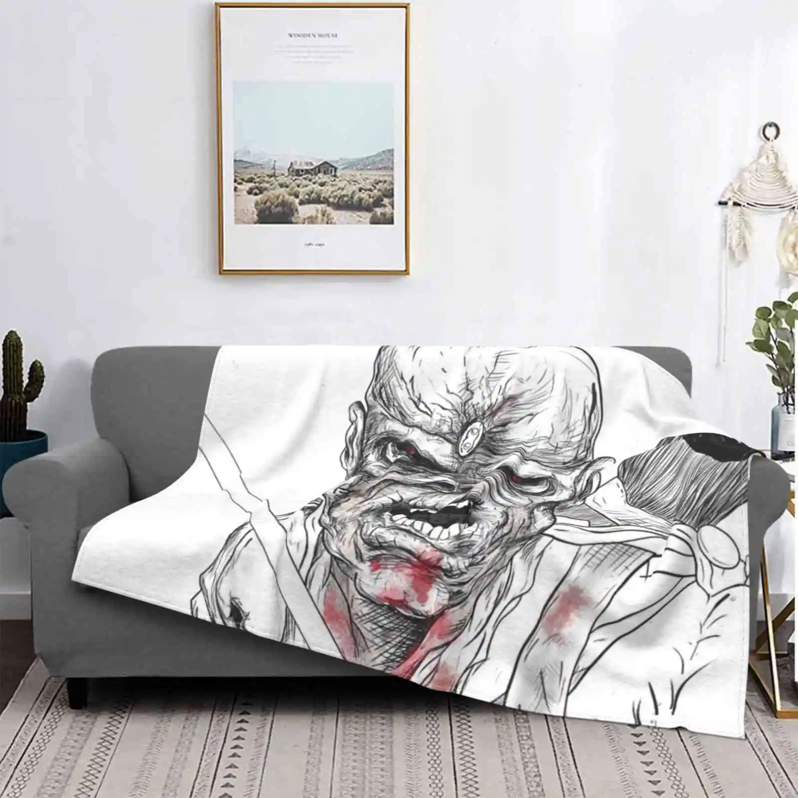 

Возьмите лампу, а также Возьмите трубку! Manta de franela de Design creativo, cómoda y carlida, Buddy Ironmaiden Heavymeta