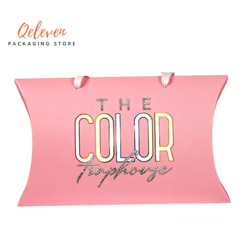 Пряди для наращивания волос с логотипом на заказ упаковочная коробка нижнего