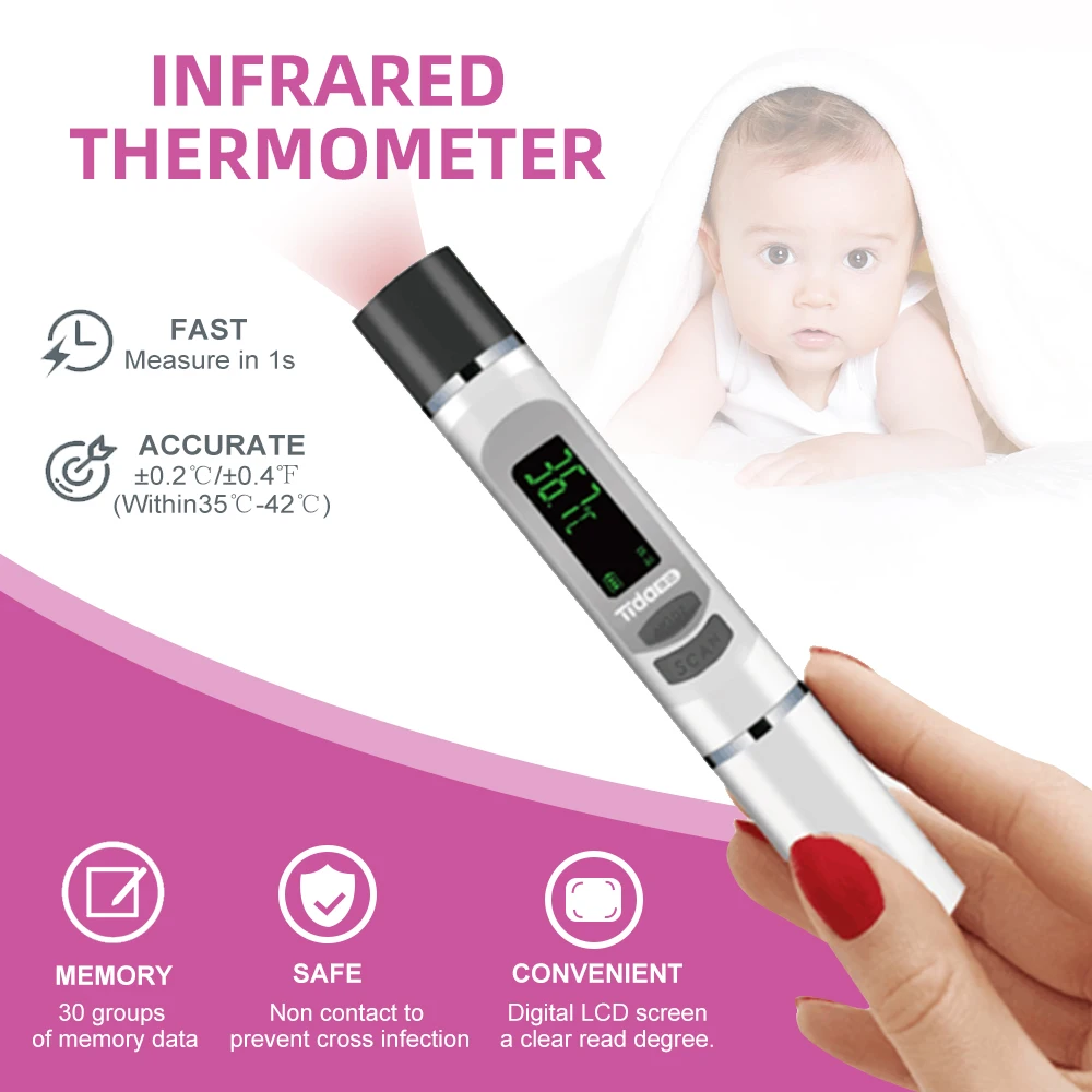 Mini Non-Contact Thermometer Portable Temperature Meter Infrared Thermomete Gun Body Objects Termometro For Home Office Traval |