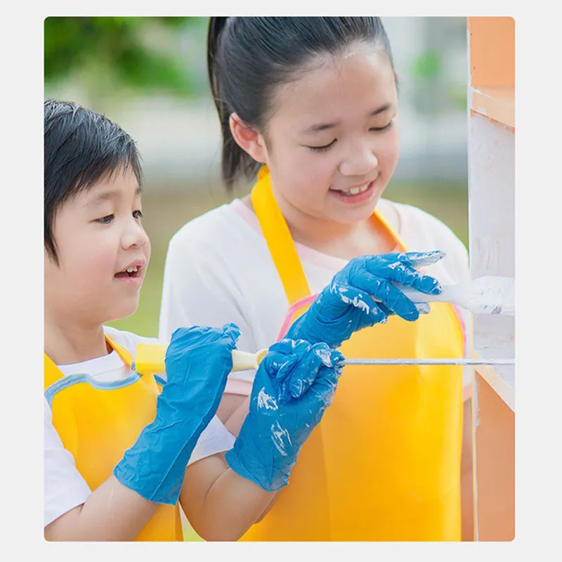 Перчатки Нитриловые пластиковые 20 шт./корт | Детская одежда и обувь