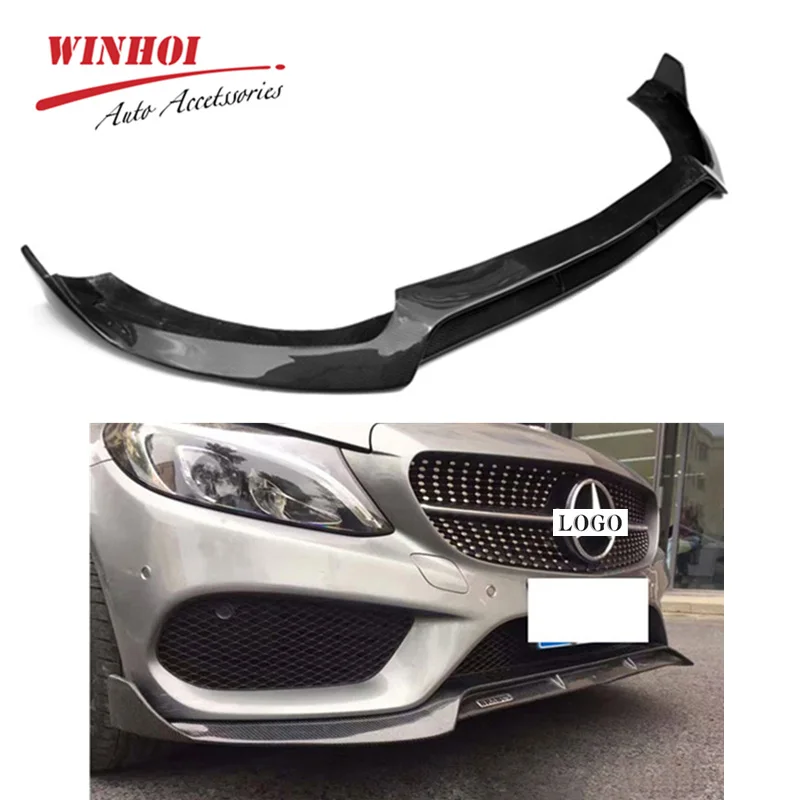 Углеродное волокно Передняя губная Автомобильная Лопата для Mercedes Benz CLS W218 2014 2018