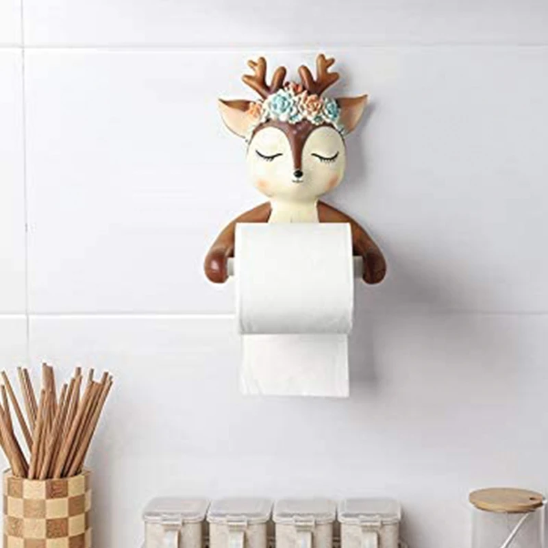 

Mount Toilet Paper Holder Bathroom Kitchen Roll Paper Accessory Tissue Towel Accessories Holders