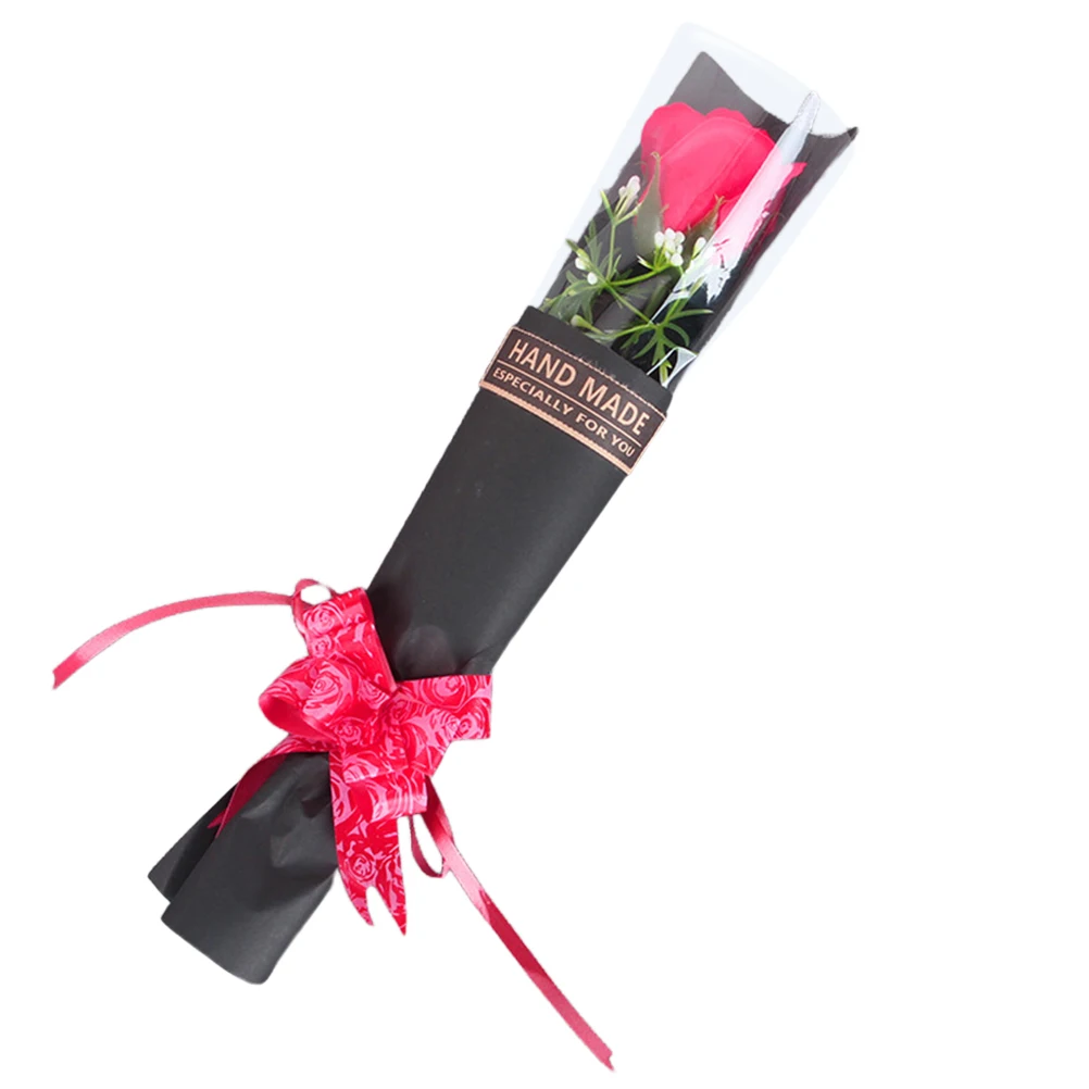 Роза на день матери искусственный букет из 5 цветов для лучшей мамы подарок