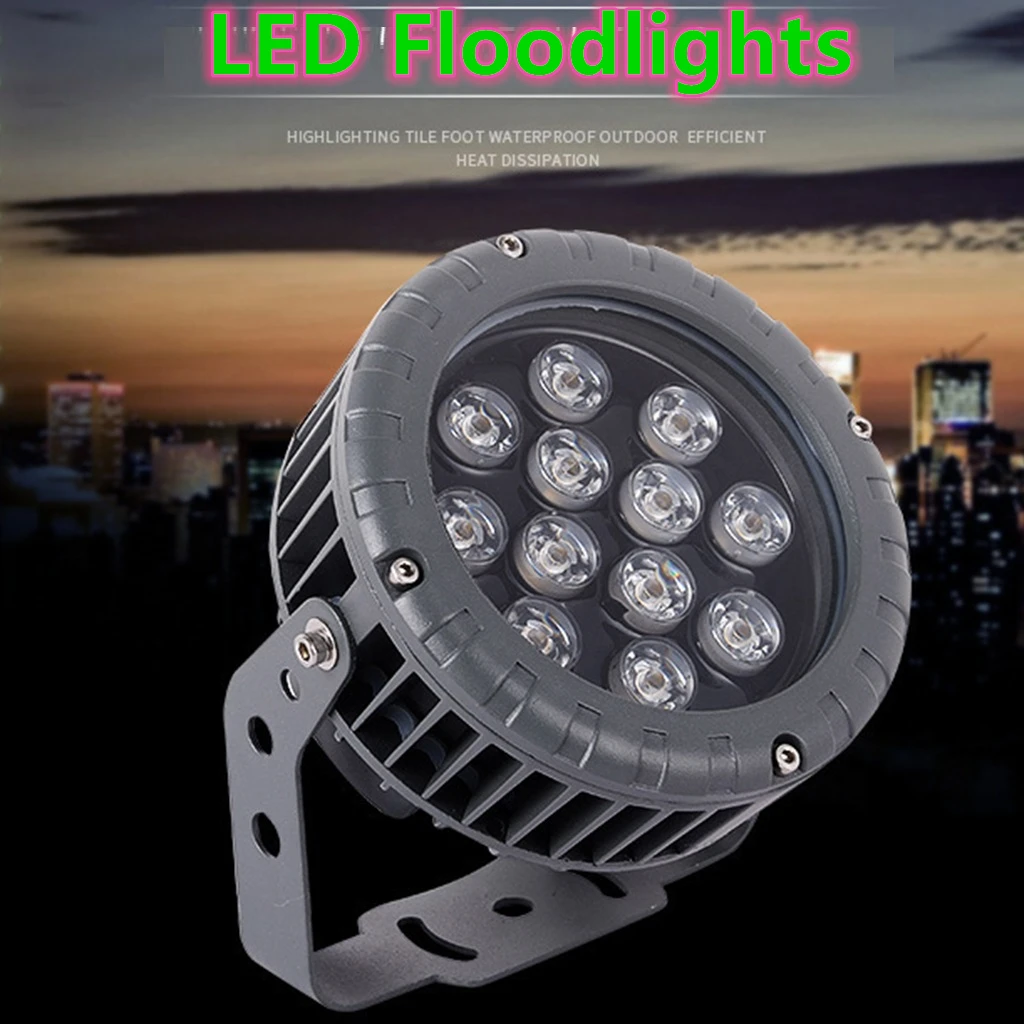 12 Вт Светодиодный прожектор светильник s AC/DC12 24V открытый ing IP65 Водонепроницаемый