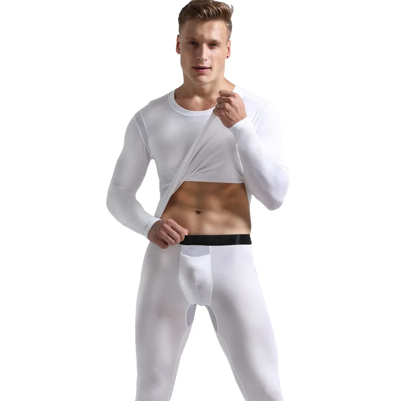 Thermal Underwear Men Men Sexi Man Underwear Set Fashion Erotic Lingerie Man Body Care Long Underwear Long Johns