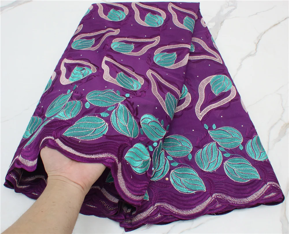 Африканская хлопчатобумажная кружевная ткань PGC 2021 Высококачественная