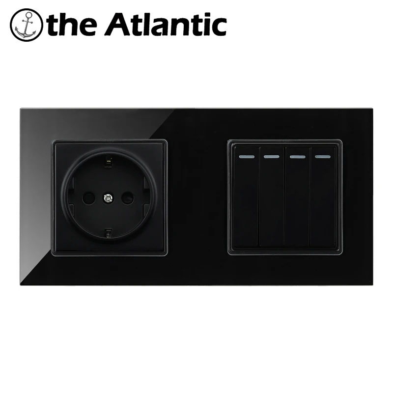 DE EU штепсельная розетка настенный светильник выключатель 1 2 3 4 лампы из