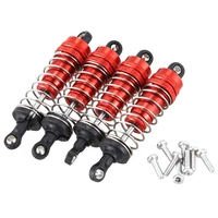 4pcs metal shock absorber damper replacement accessory fit for wltoys 144001 114 4wd rc drift racing car partsred
