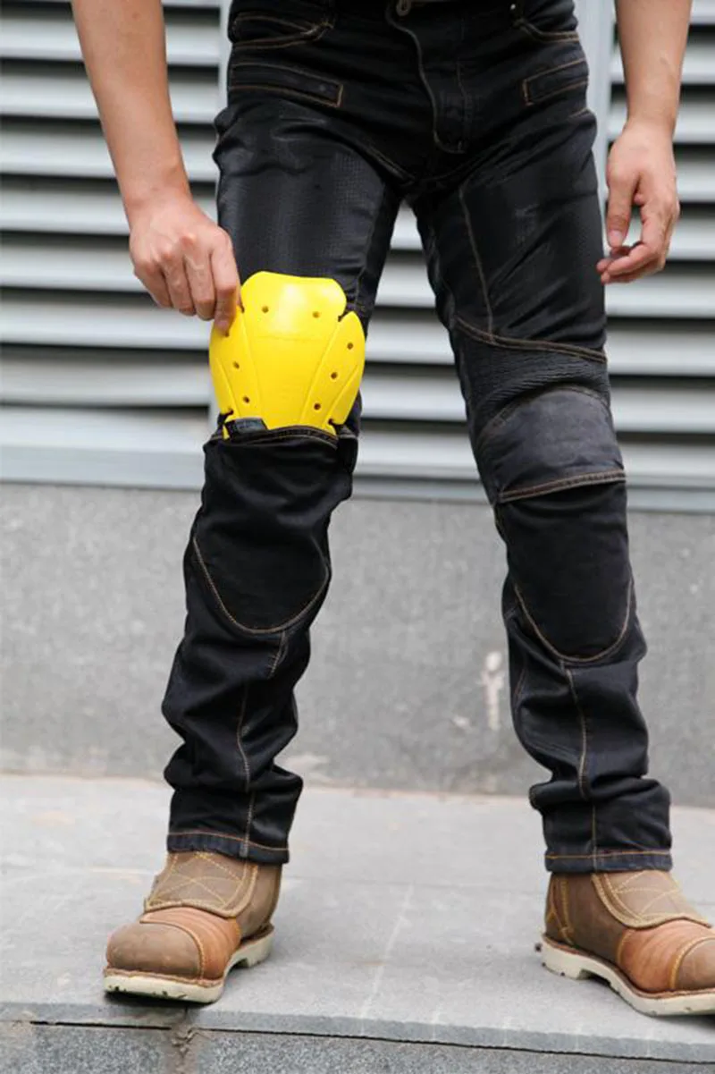 Бесплатная доставка Новые джинсы для езды на мотоцикле брюки мужчин