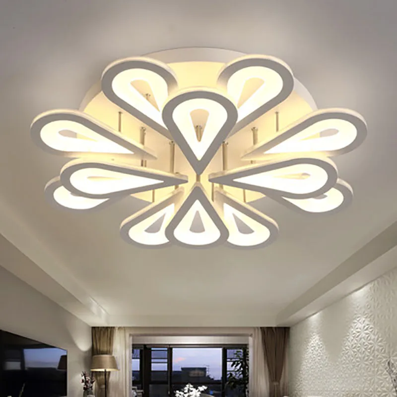 AC85-265V лепестки Диммируемые светильники Акриловые Потолочные поверхностного
