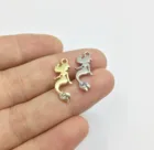 Eruifa 10 шт. 8*18 мм Милая Русалка с камнем из цинкового сплава подвески ювелирные изделия DIY ожерелье браслет серьги 2 цвета