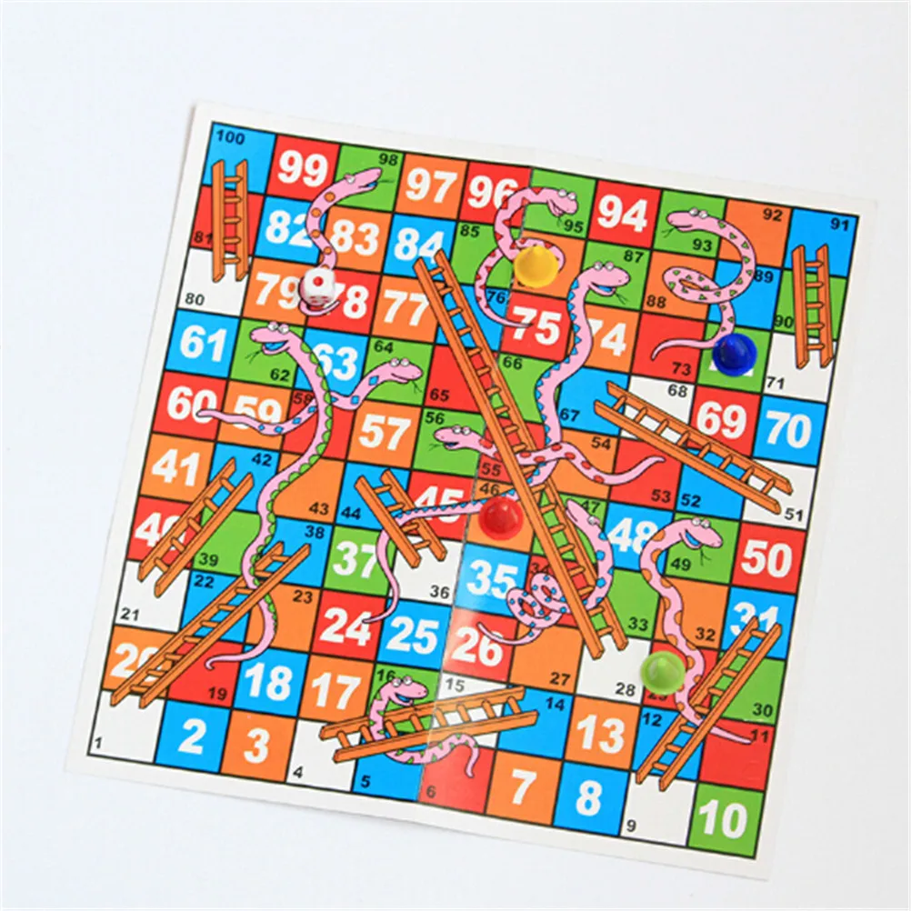 

Portable Creative Funny Folding Snake Chess Toys Snakes Ladders Puzzle Game