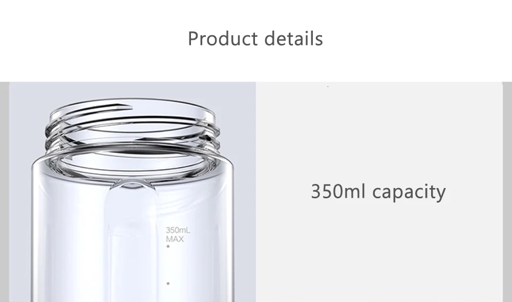 Xiaomi Viomi, 350 мл, портативная электрическая соковыжималка, блендер, многофункциональная, беспроводная, мини USB, перезаряжаемая чашка для сока, резка, Миксер для путешествий