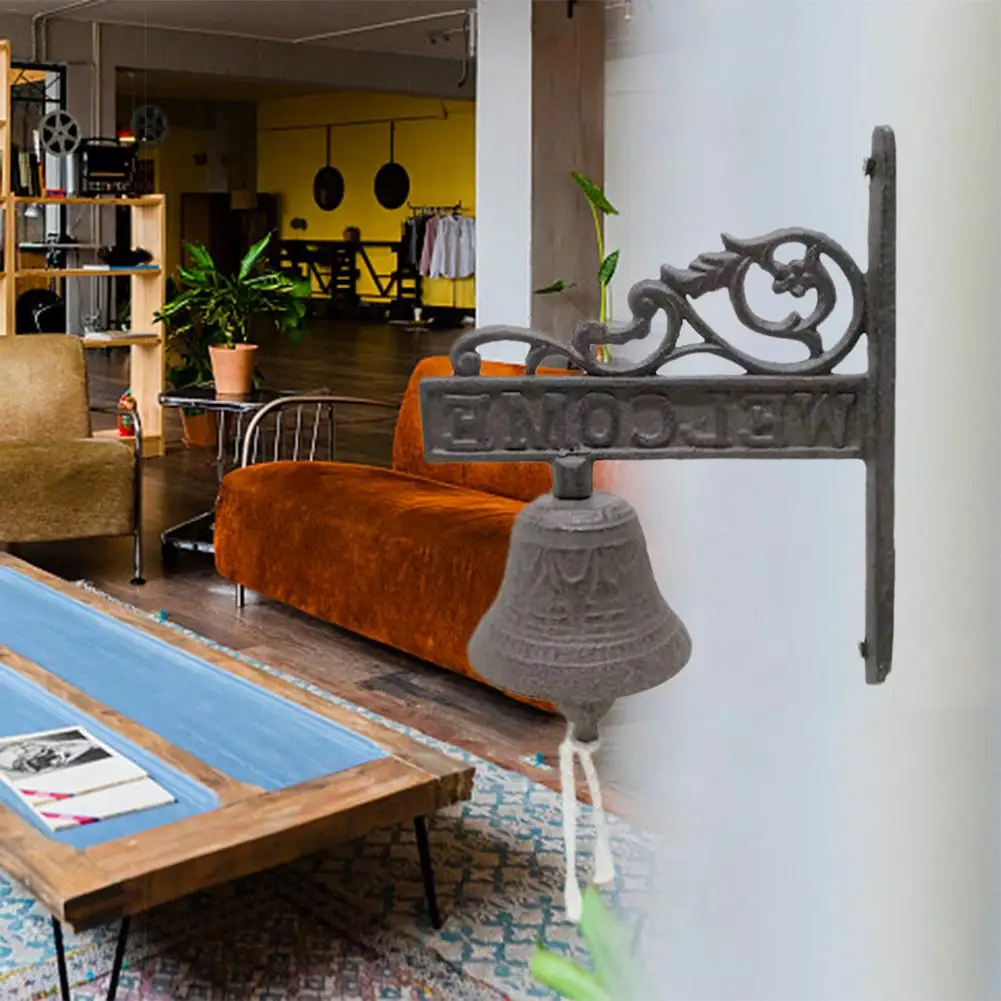 1/3 шт. высокое качество чугун Винтаж коричневый дверной звонок настенный Добро