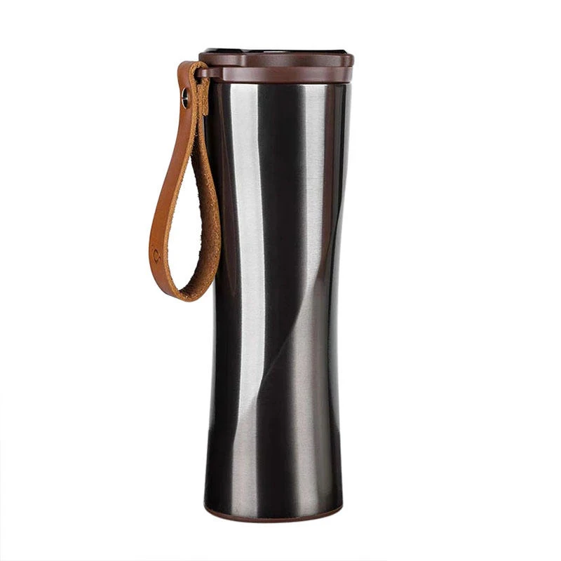 Gray Thermos cup Xiaomi Mijia Kiss Fish нержавеющая сталь термальная Вакуумная бутылка для воды чувствительный датчик температуры с кофейником - Цвет: Gray Thermos cup