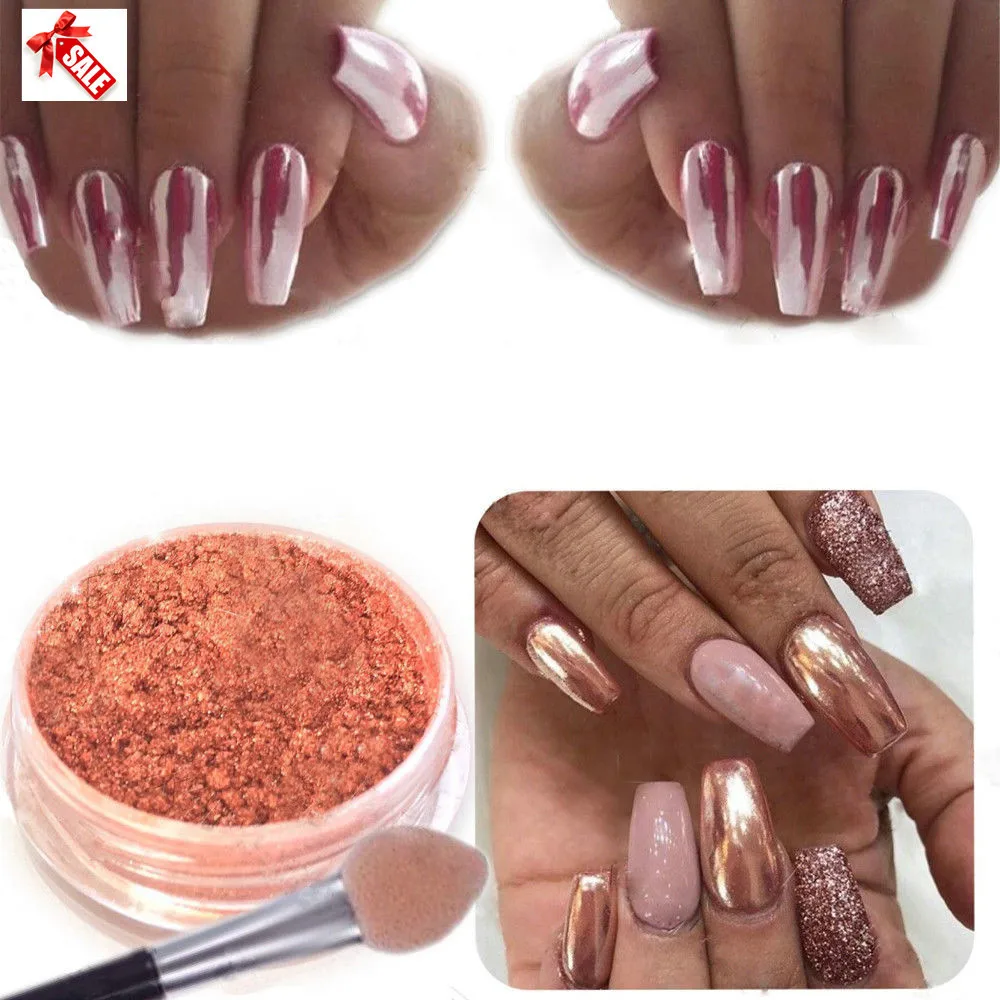 2019 модные переводные наклейки сексуальные розовое золото зеркало для ногтей