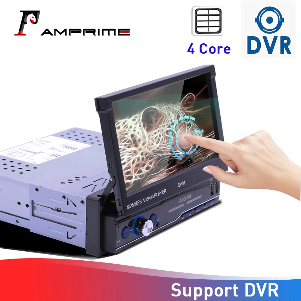 AMPrime 1 Din Android автомобильное радио 7 &quotавтомобильный мультимедийный плеер