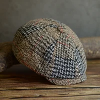 autumn winter mens newsboy hat wool blend male beret men and women england gatsby retro hat driver flat cap