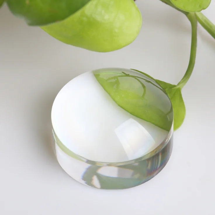 

BIJIA акриловое 50 Концентрированное 4x50 мм увеличительное стекло сферические оптические линзы для чтения