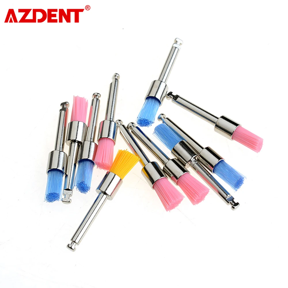 100 шт./кор. зубная щетка для полировки красочная Нейлоновая Щетка в форме чаши