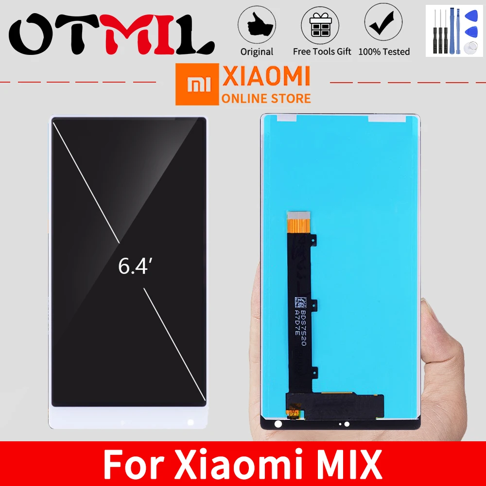 ips 6," дисплей для Xiaomi mi x lcd кодирующий преобразователь сенсорного экрана в сборе рамка для Xiaomi mi x Замена ЖК-экрана