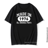 made in 1976 35th birthday gift design t shirt 46 years awesome husband casual short sleeve cotton anniversary t shirts men