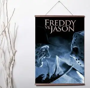 FREDDY VS JASON арт-Принт по фильму Холст плакат холст свиток картина с деревом | Дом и