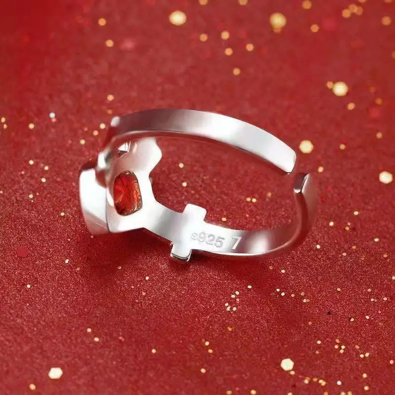 Fate Grand Order FGO Emiya Shirou Tohsaka Rin кольцо на палец S925 Стерлинговое Серебро модные