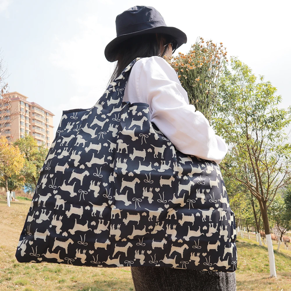 Многоразовые Бакалея ручная сумка для шоппинга животных пляжная одежда с
