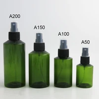 30 x dark green plastic mist sprayer perfume bottle pet empty cosmetic parfum fragrance container 50ml 100ml 150ml 200ml 5 oz