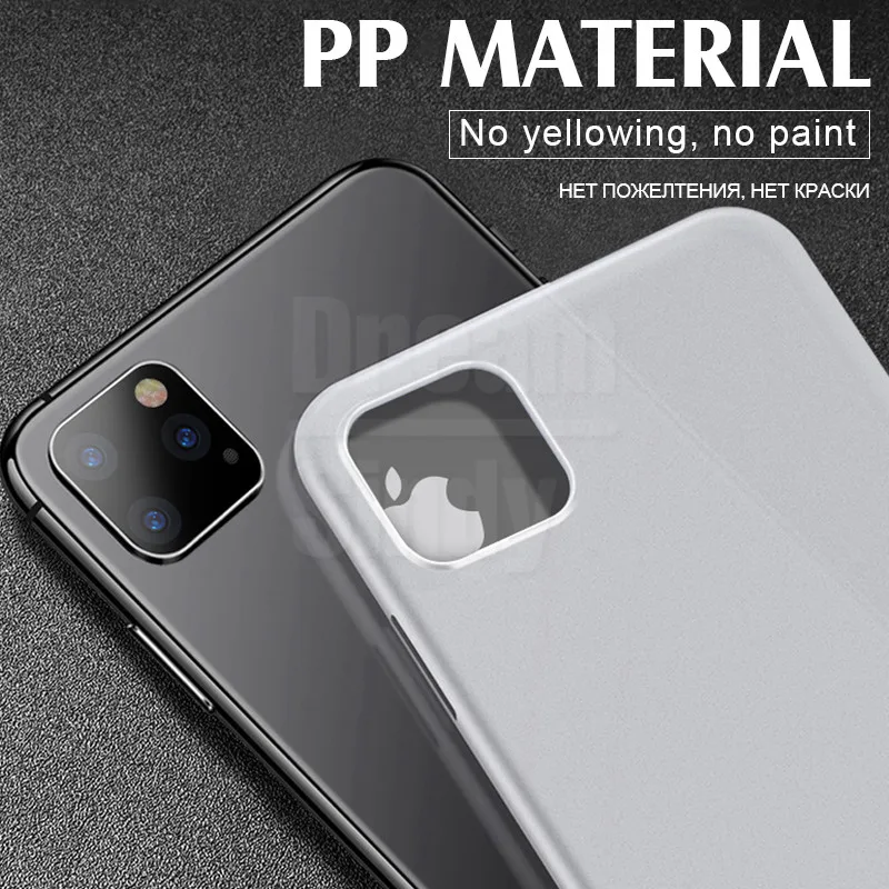Роскошный Ультратонкий полипропиленовый чехол 0 26 мм для iPhone 11 Pro 12 XS Max XR X 6 6s 7 8 Plus