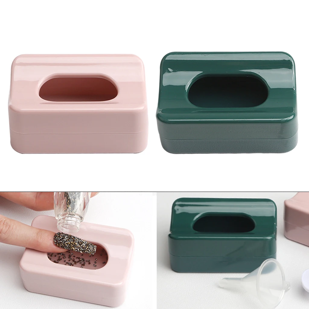 

Dip Powder Recycling Tray System Mold Box for Nail Art French Tip Line