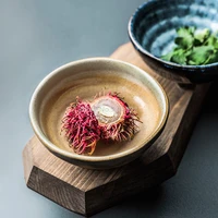 japanese style creative flower shaped ceramic small taste plates household hot pot vinegar soy sauce plate vegetable dishes