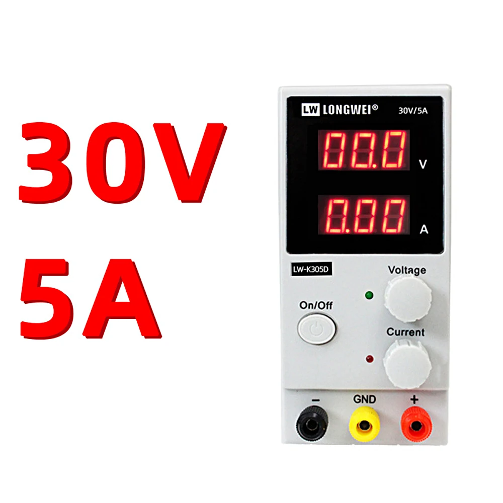 30V 5A Adjustable DC Voltage Regulators Switch Power Supply  Lw-k305d 305d Power Supply Three Digit Display