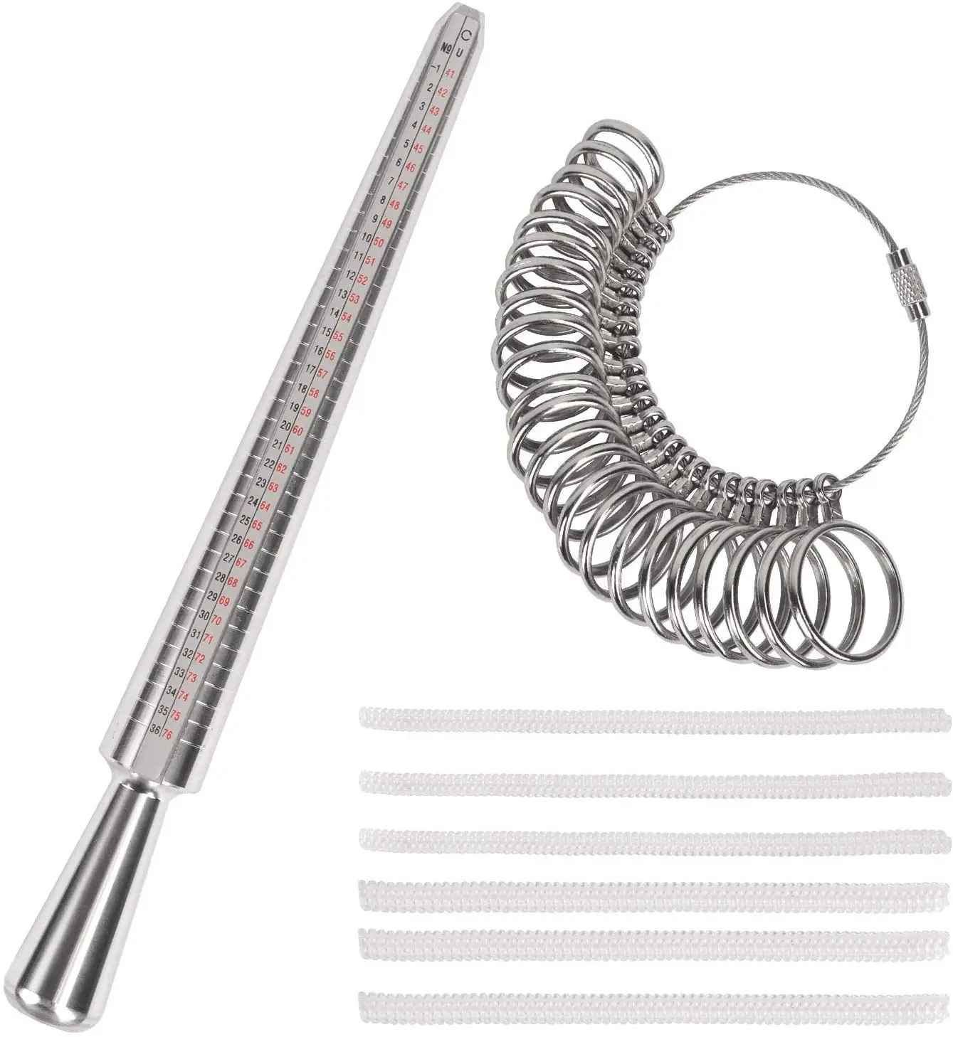 FEECOLOR 1 Набор Колец РАЗМЕР металлический пальцевой измерительный датчик