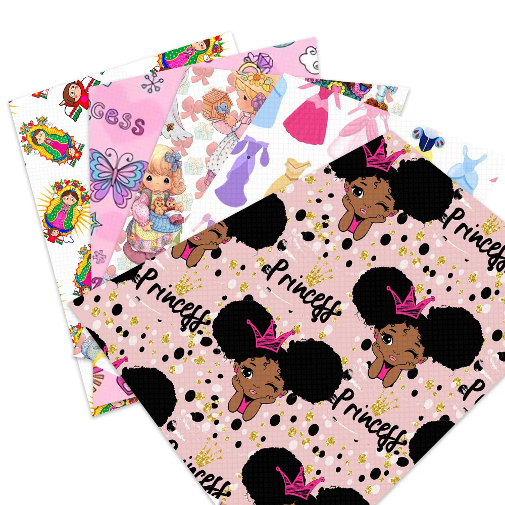 Простыня из искусственной кожи с принтом для девочек принцесс 20 х33